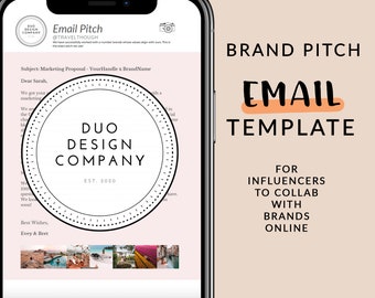 Instagram Collaboration Brand Pitch Email Template | How To Pitch To Brands As An Influencer | How To Work With Brands | Business Template