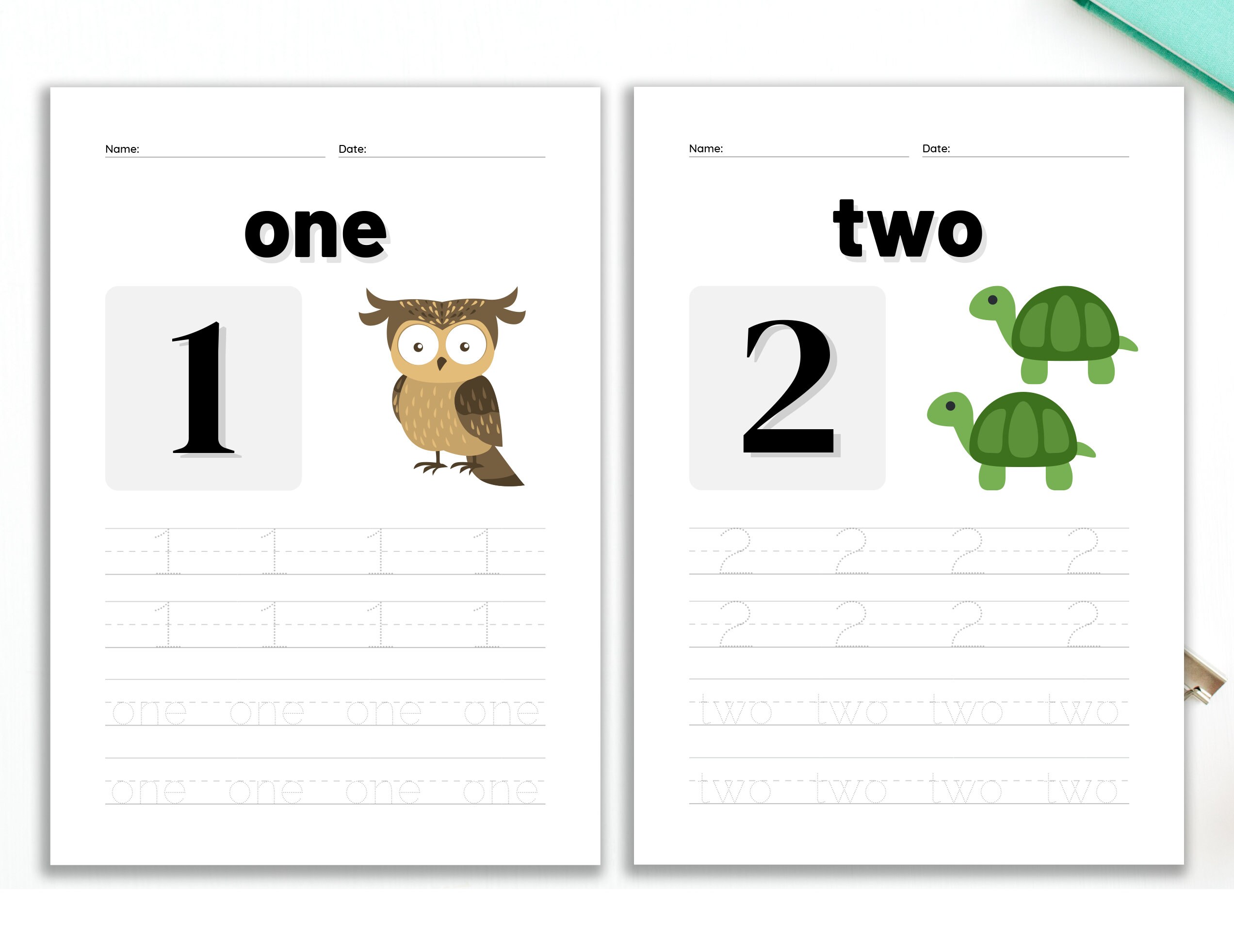 Printable Numbers Tracing Worksheet | 1-20 Number Worksheet Activity ...