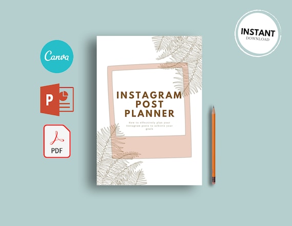 Instagram Post Planner Template Instagram Style Post Ideas Etsy