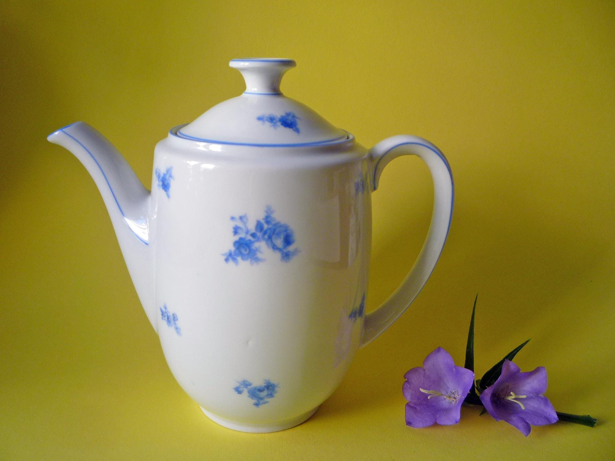 Keramik-Teekanne Mit Blumenmotiv, 850 Ml – Handgefertigte Kanne Mit Goldfaden Für Teepartys