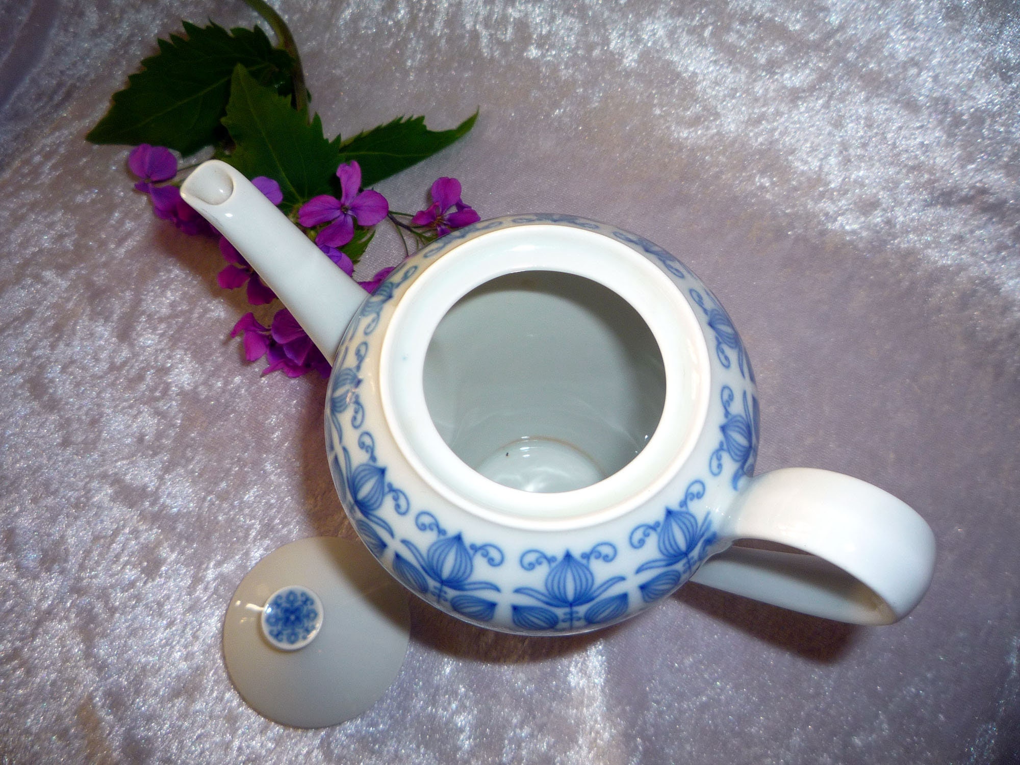 Small Coffee Pot With Lid, Real Cobalt, Mocha Pot, Coffee Pot, Tea Pot