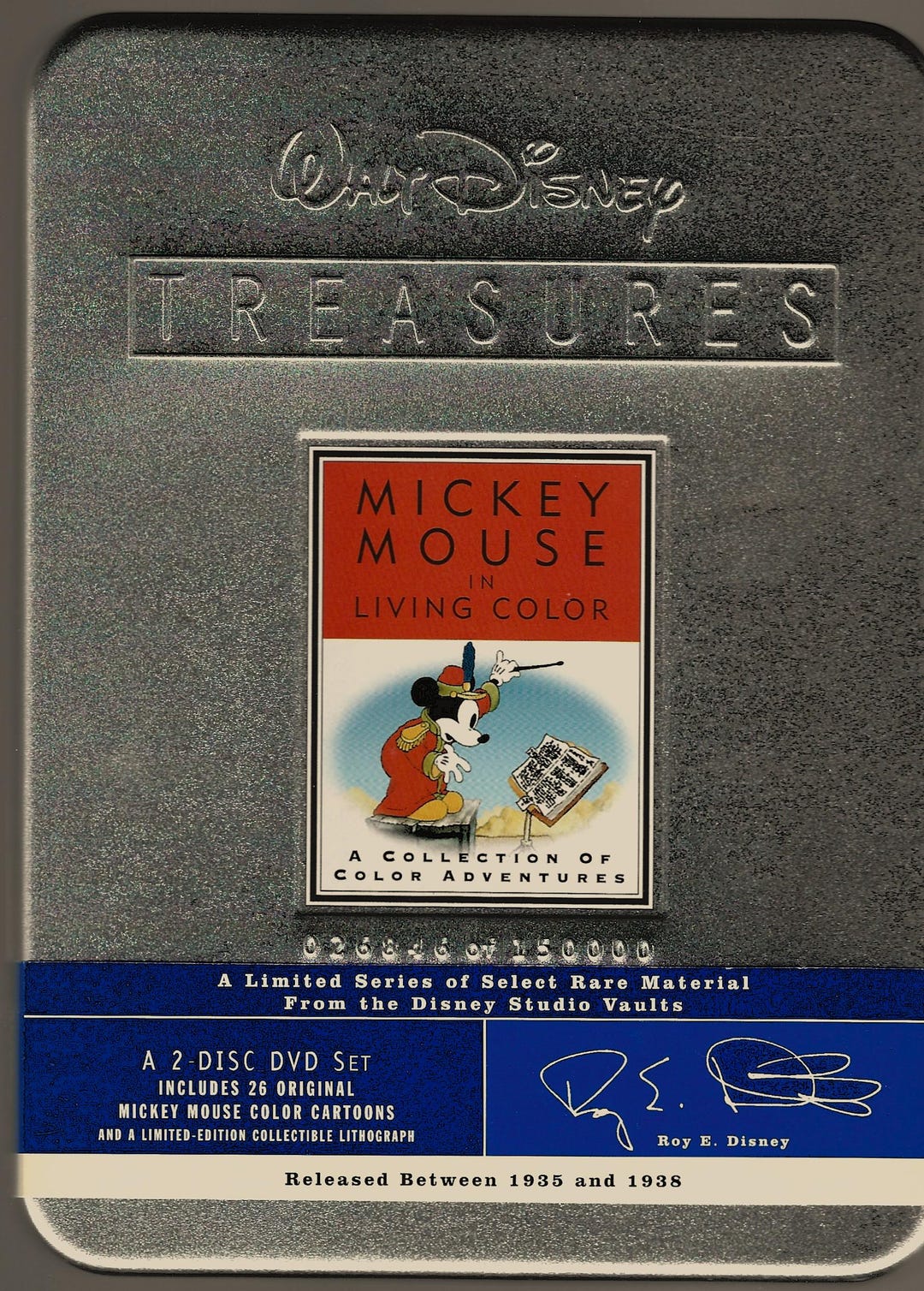 Walt Disney TREASURES Mickey Mouse in Living Color Limited Edition 2 ...