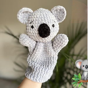 Crochet Koala Pattern PDF Hand Puppet | Amigurumi Koala Pattern | Plushie Koala | Koala Crochet Toy Australian Crochet