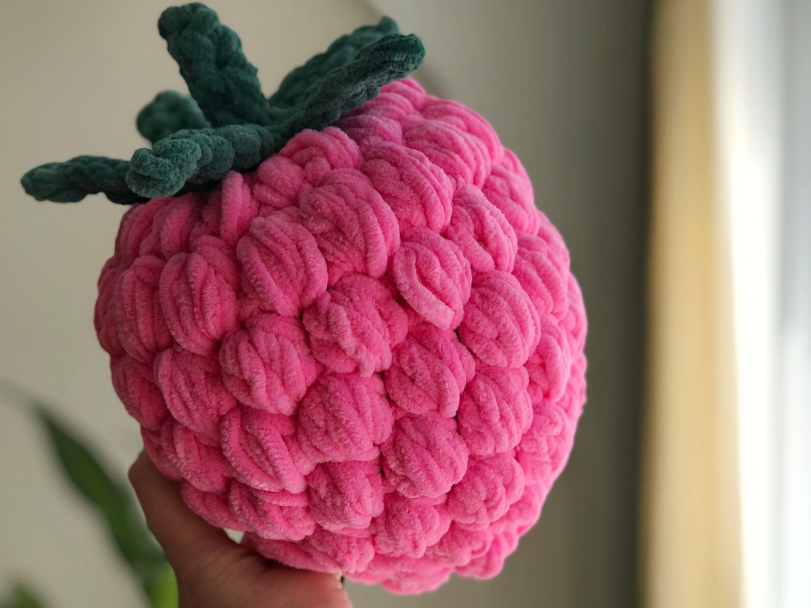 Giant Raspberry Crochet Pattern PDF Crochet Berry Pattern Raspberry ...