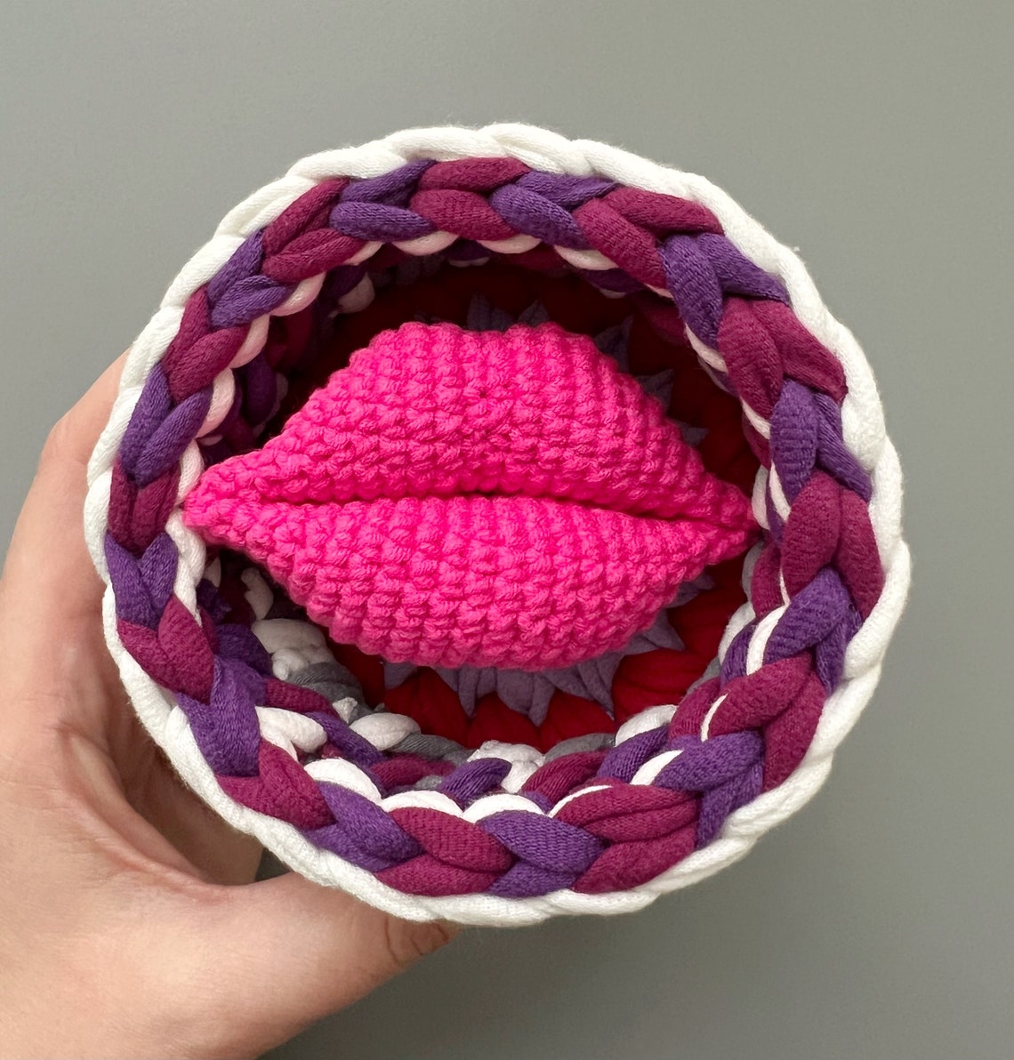 Crochet Lips Pattern PDF Crochet Kiss Valentine's Day Gift Etsy