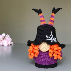 Halloween crochet gnomes patterns set Halloween amigurumi patterns Pumpkin Gnome pattern Gnome Witches Legs Pattern Gnost Gnome Pattern image 4