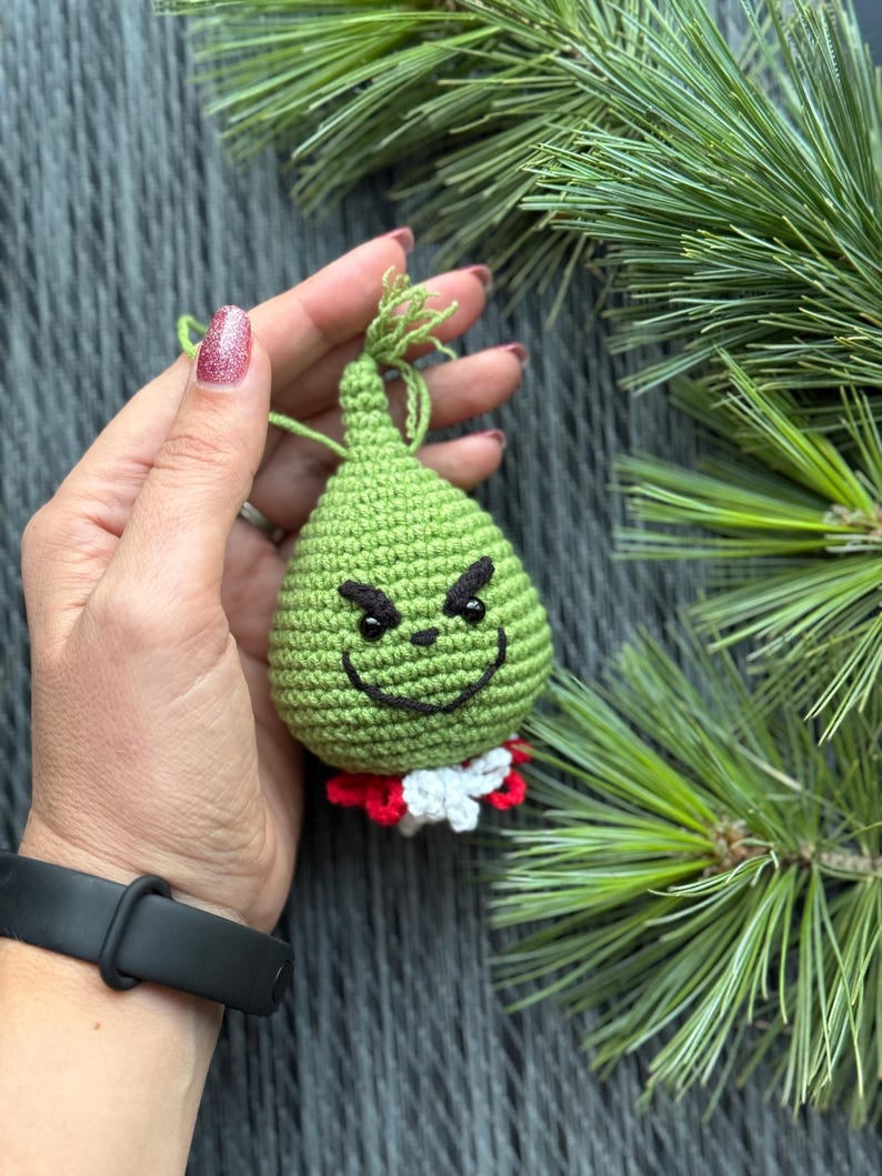 Crochet Christmas Tree Ornaments Pattern Set PDF Hanging Christmas