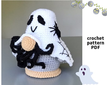Ghost Gnome crochet pattern PDF Halloween Amigurumi Pattern Spook Gnost doll pattern