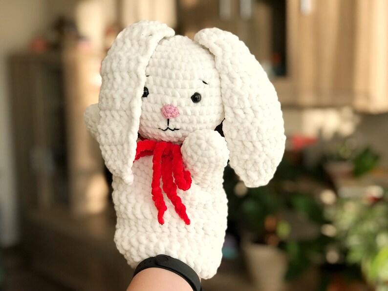 Bunny Hand Puppet Pattern PDF Crochet Hand Puppets Amigurumi Etsy