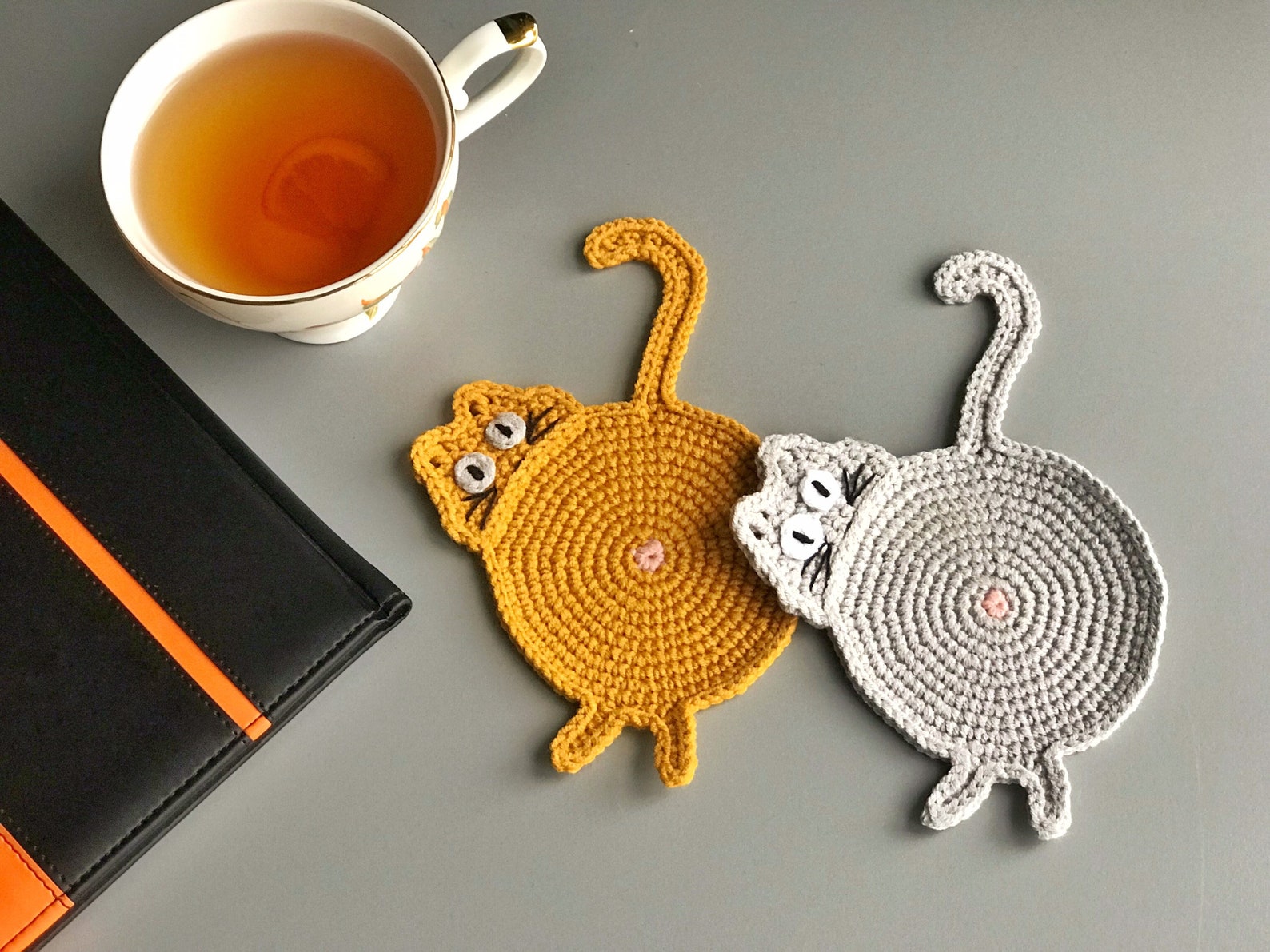 Animal Coasters Crochet Patterns Set PDF Crochet Turtle Etsy