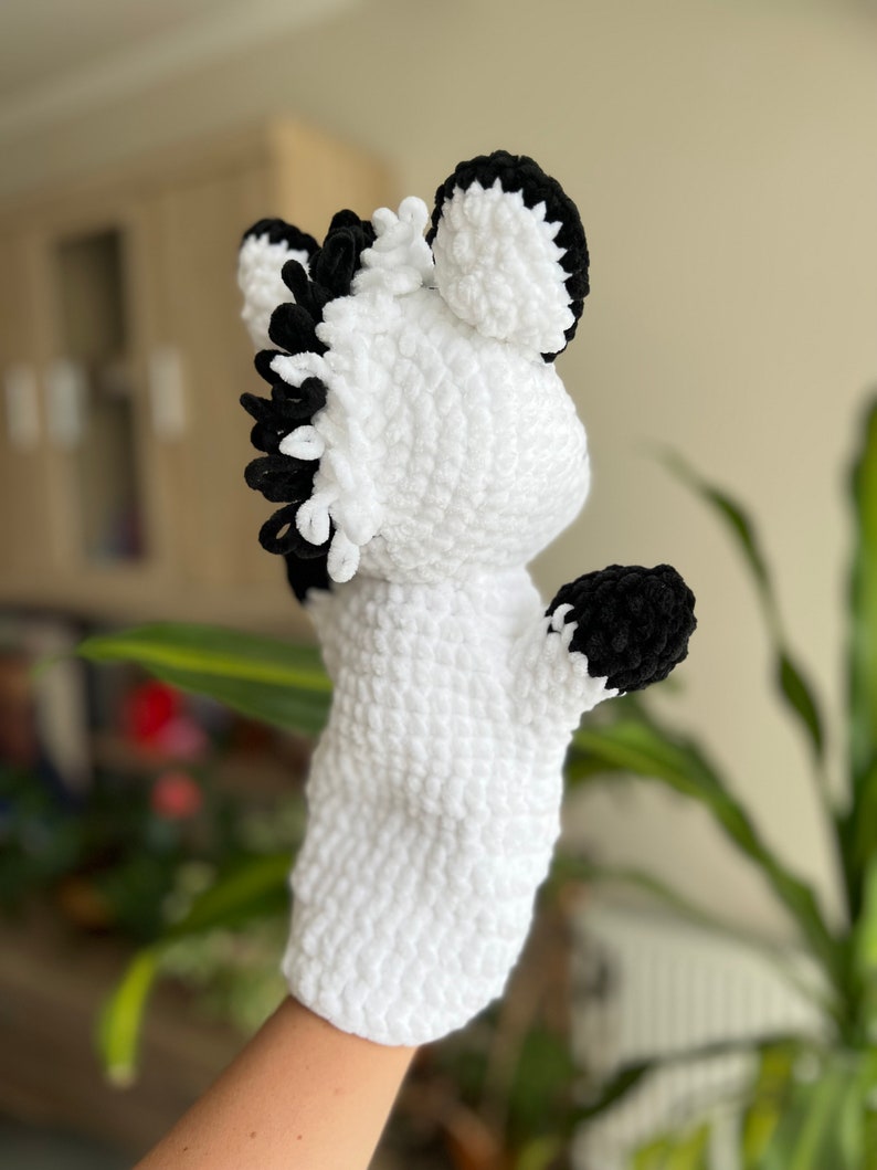 Crochet safari hand puppets patterns set PDF African animals pattern Amigurumi savanna toys Crochet lion pattern Elephant Giraffe Zebra image 9