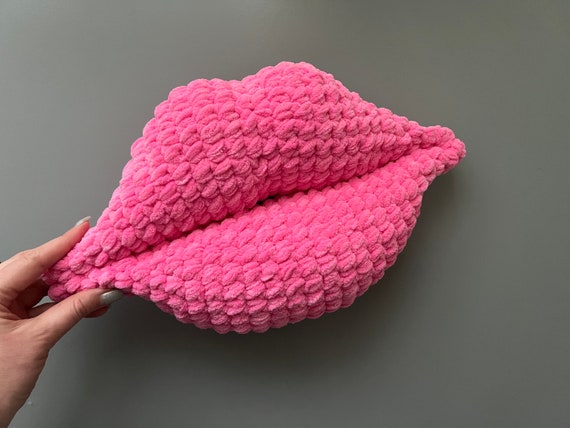 Crochet Giant Lips Pattern PDF Crochet Lips Pillow Pattern Crochet