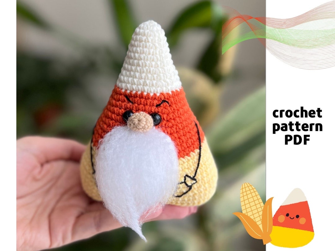 Crochet Candy Corn Gnome Pattern PDF Amigurumi Candy Corn Pattern ...
