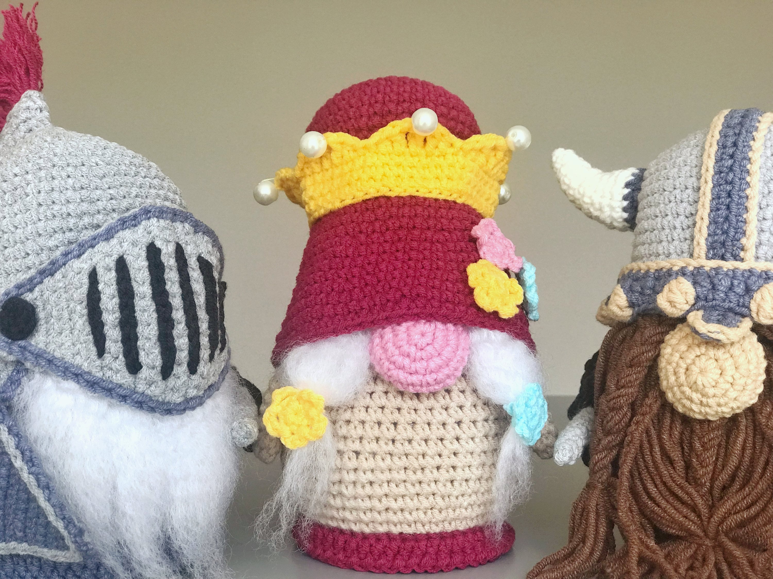 Craft Supplies & Tools Crochet Monarchy Gnomes Patterns PDF Crochet