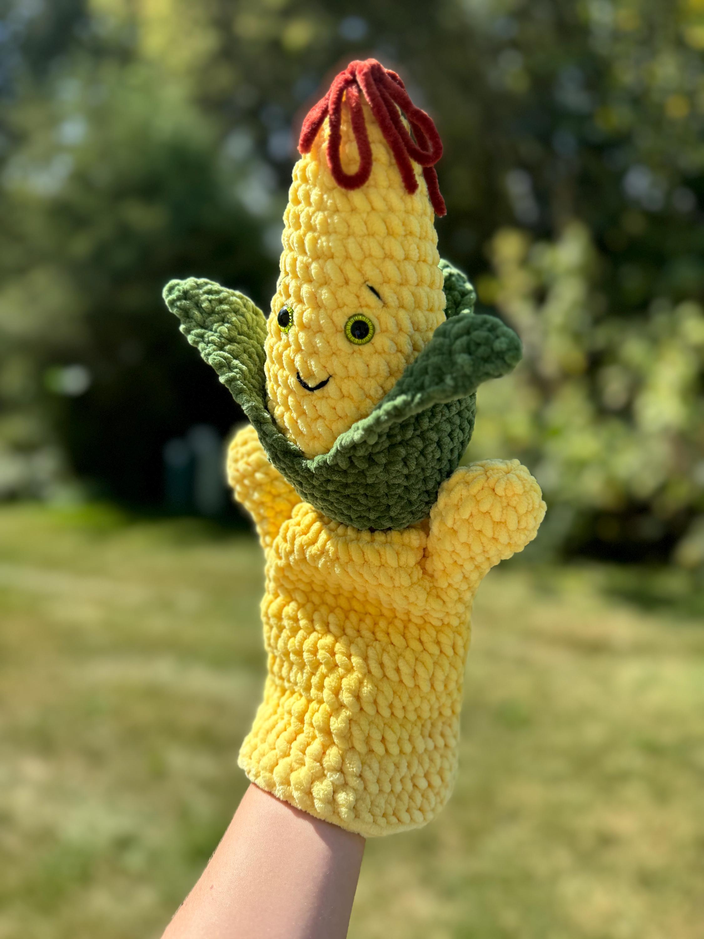 Puppet With Corn Rows Crochet Corn Hand Puppet Pattern PDF | Candy Corn Amigurumi | Crochet ...