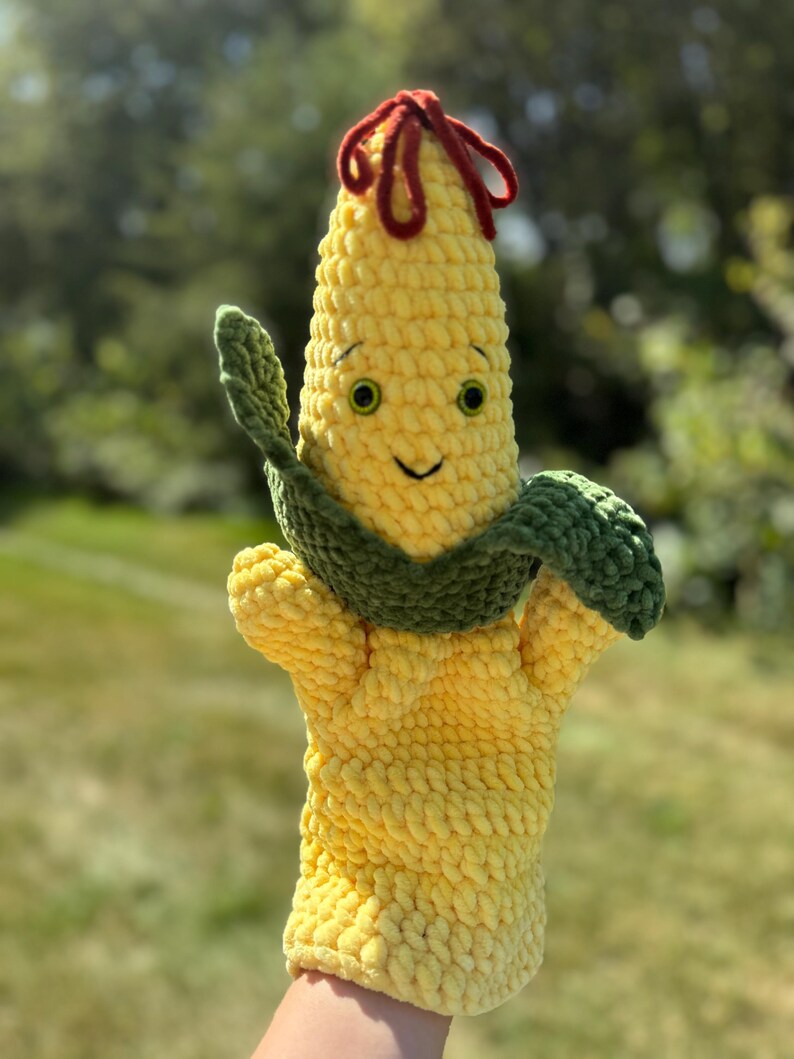 Crochet Corn Hand Puppet Pattern PDF | Candy Corn Amigurumi | Crochet ...