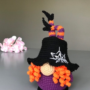 Halloween Gnome with Witches Legs crochet pattern PDF Amigurumi Halloween Pattern Witch Gnome crochet image 7