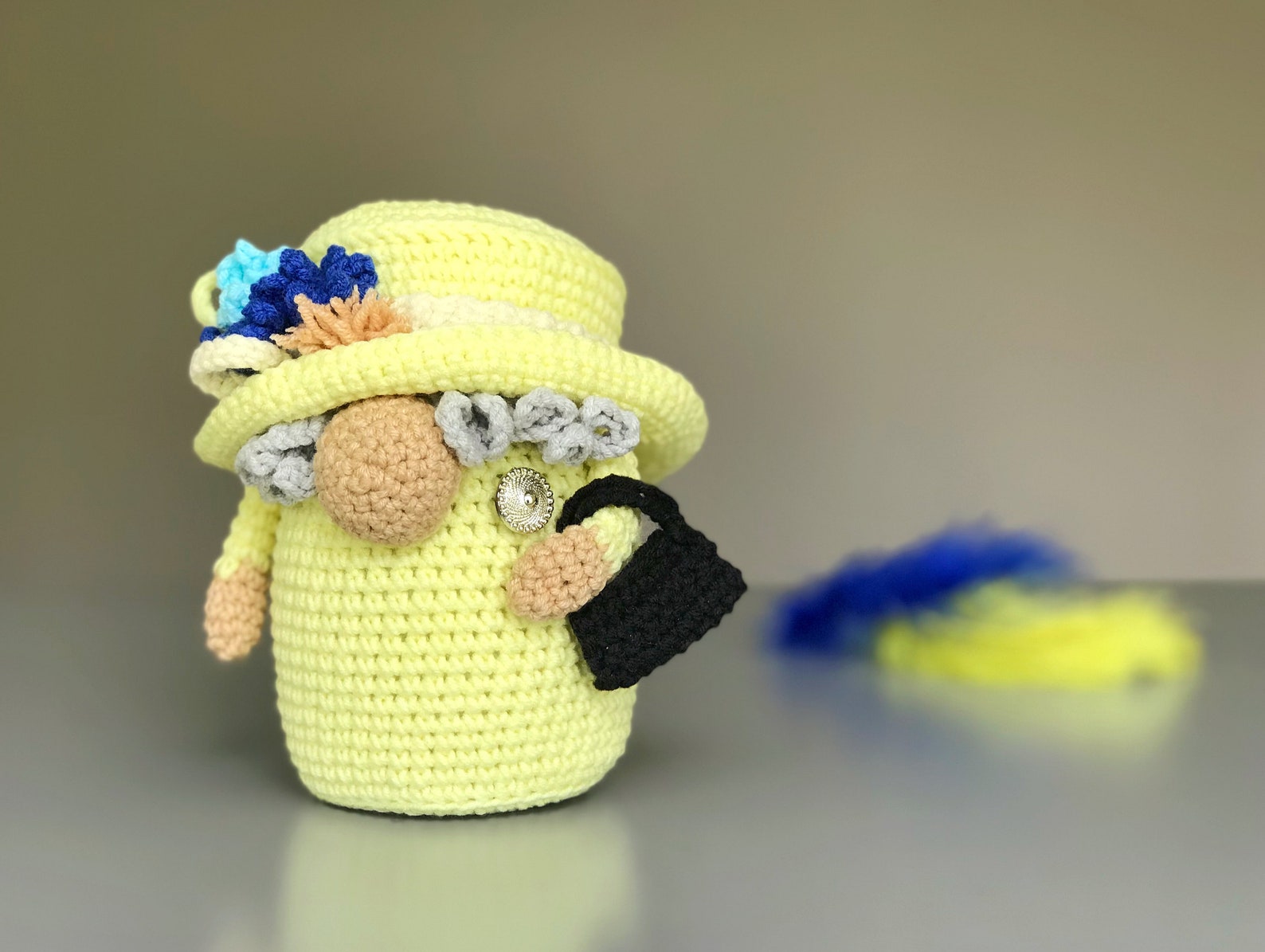 Crochet Queen Gnome Pattern PDF Amigurumi Queen Pattern Etsy