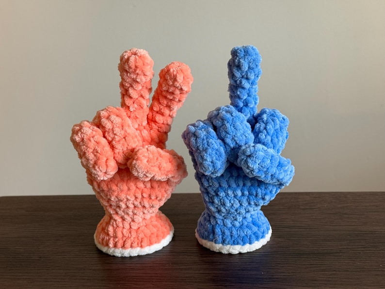 Crochet Hand Pattern PDF Middle Finger Crochet Pattern Plushie Hand ...