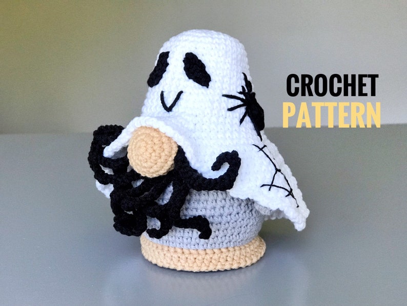 Gnost Gnome crochet pattern PDF Halloween Amigurumi Pattern Spook Gnost doll pattern image 9
