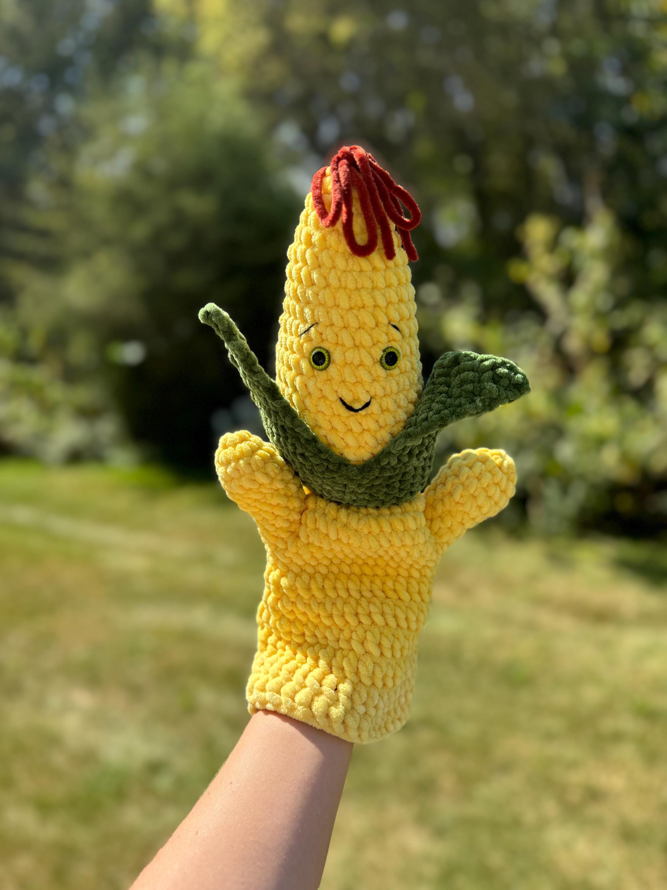 Puppet With Corn Rows Crochet Corn Hand Puppet Pattern PDF | Candy Corn Amigurumi | Crochet ...