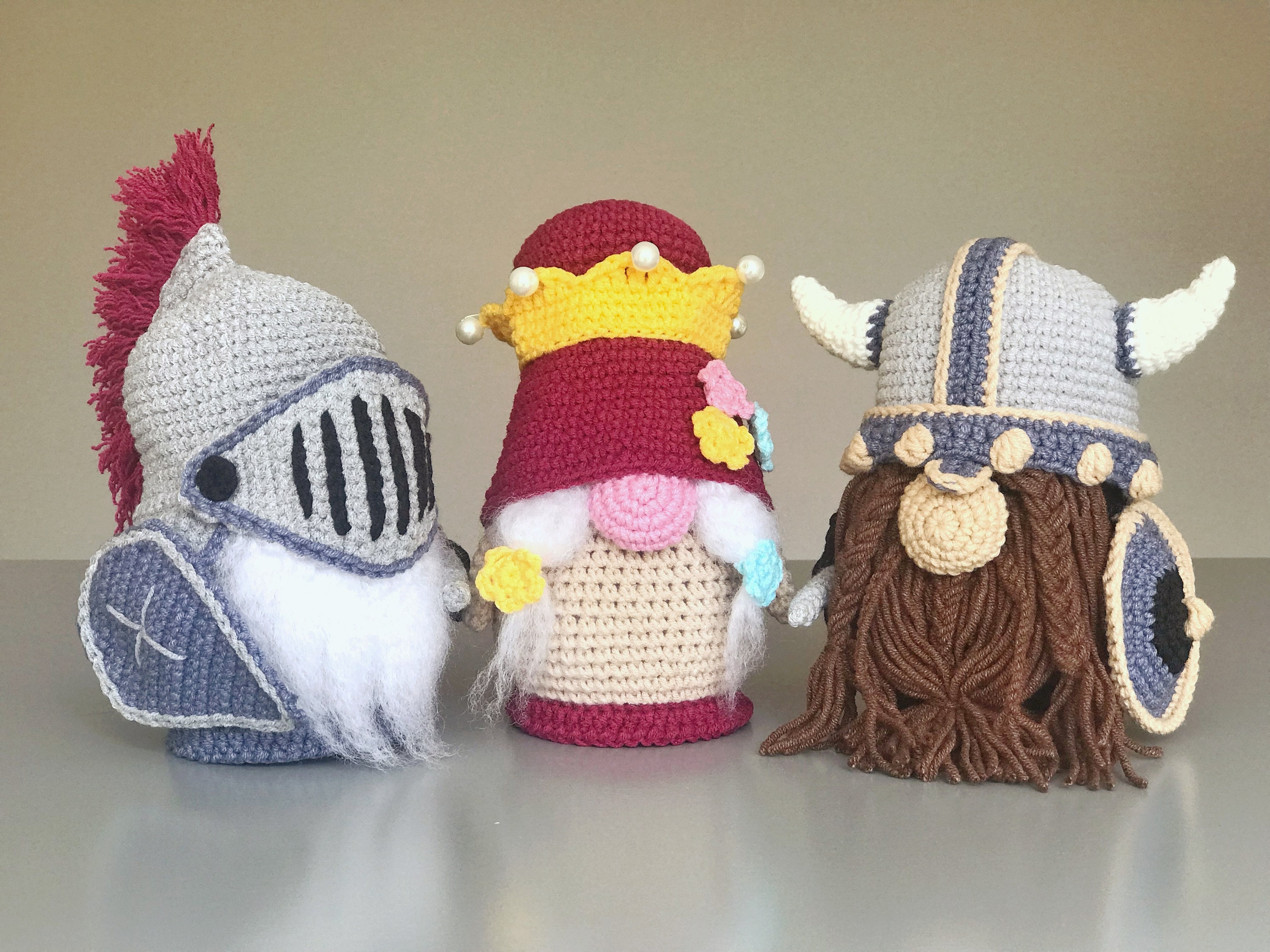 Craft Supplies & Tools Crochet Monarchy Gnomes Patterns PDF Crochet