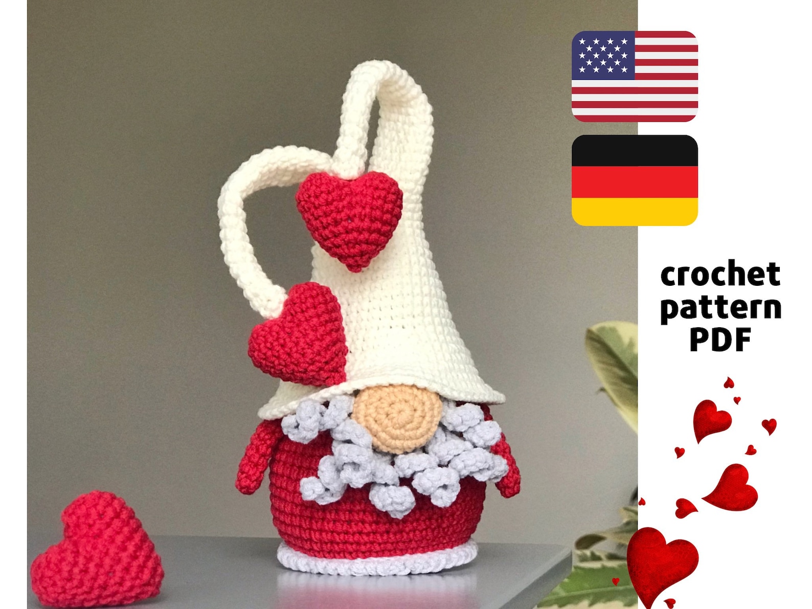 Crochet Gnome Pattern PDF Crochet Gnome Pattern Etsy