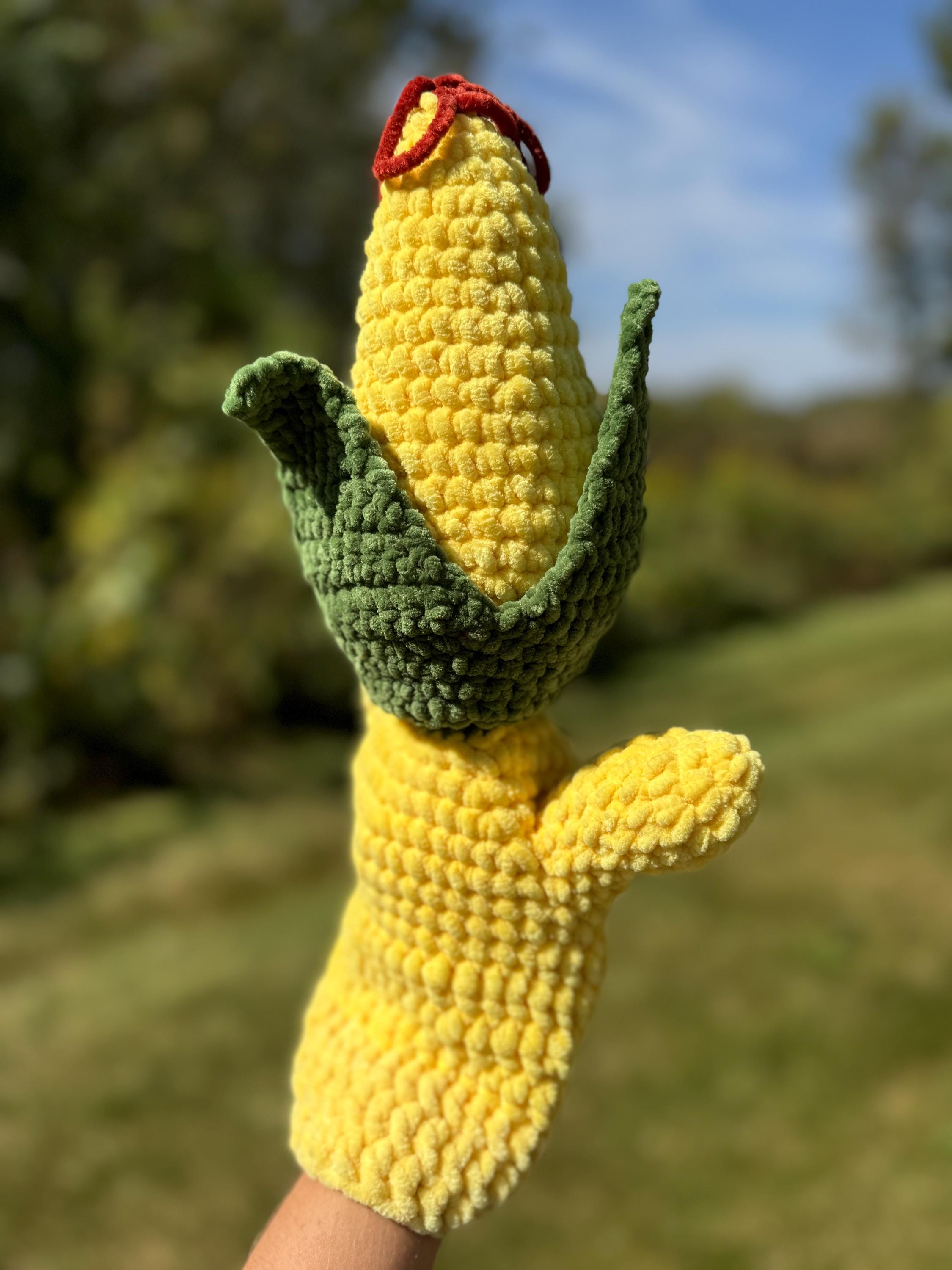 Puppet With Corn Rows Crochet Corn Hand Puppet Pattern PDF | Candy Corn Amigurumi | Crochet ...