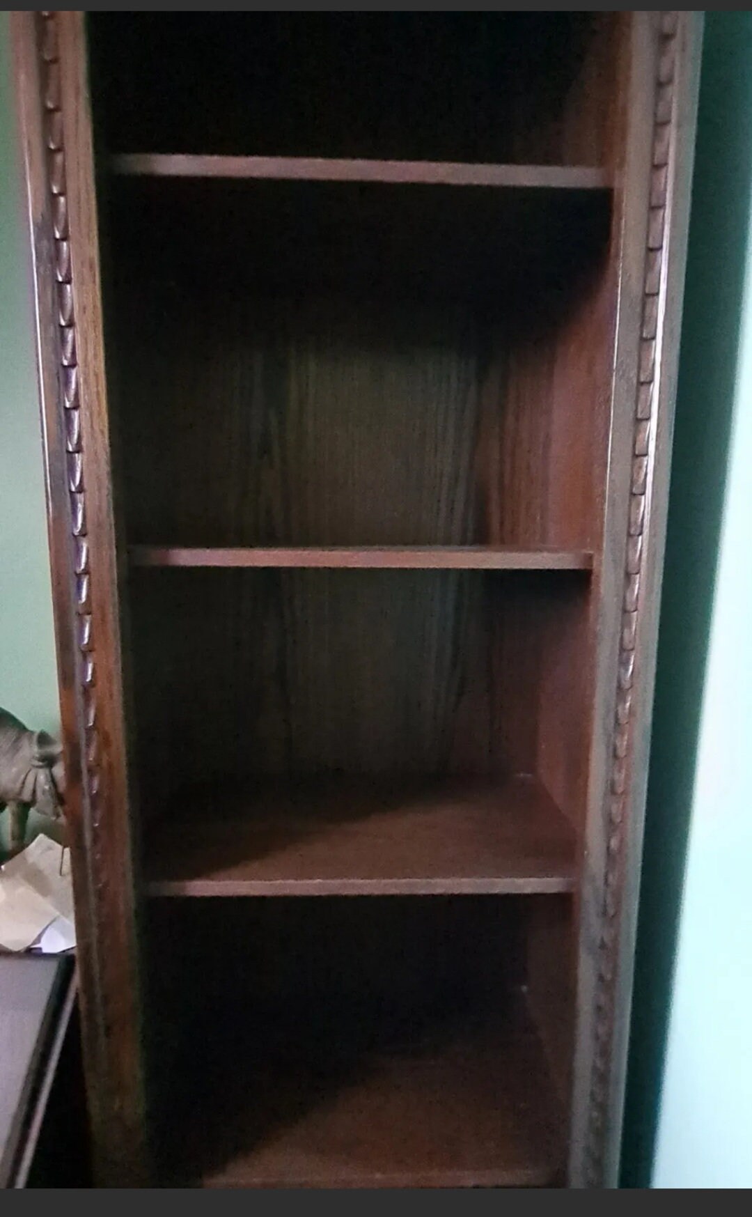 Vintage Solid Walnut Bookcase item is Collection Only Etsy UK