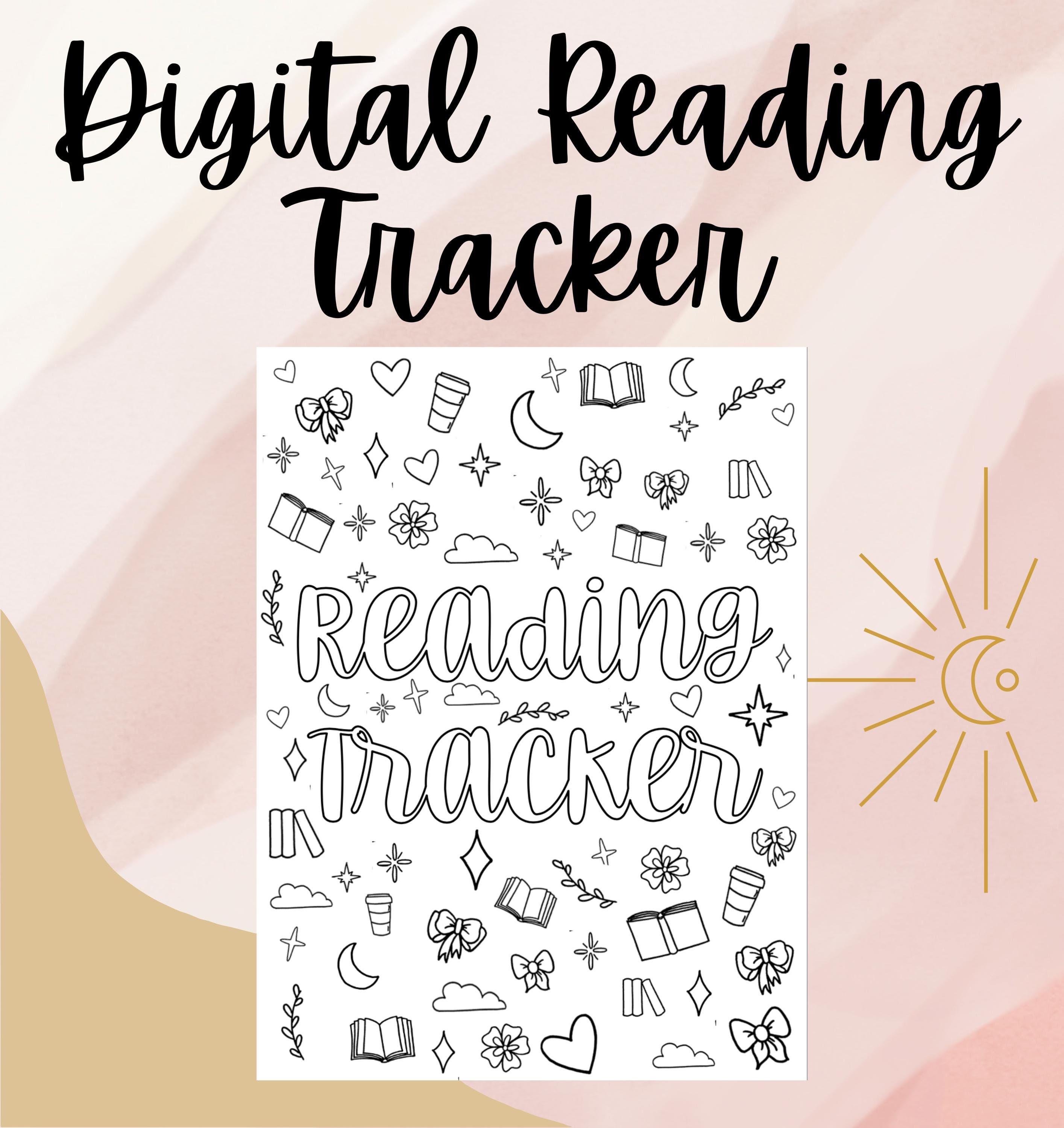 Digital Coloring Book Reading Tracker - Etsy