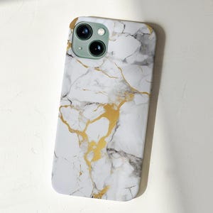 White Marble Stone Ästhetische Handyhülle Google Pixel 9 8 7 Pro iPhone 16 16e 15 14 13 12 11 Samsung Galaxy S25 S24 S23 S22 S21 Plus Ultra