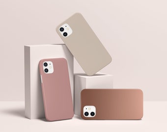 Coffee Beige Matte Minimalist Phone Case Google pixel 10 9 9a 8 Pro iPhone 17 17e 16 16e 15 14 13 Samsung Galaxy S26 S25 S24 Plus Ultra