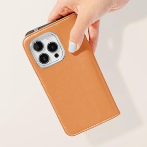 Senf Gelbe Geldbörse Flip Handyhülle | Kartenhalter Vegan Leder Handyhülle Samsung Galaxy S25 S24 S23 Plus Ultra Ultra iPhone 16 15 14 13 Pro