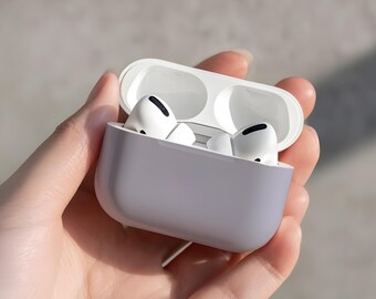 Lavender Purple Cool AirPods 1 2 3 4 Pro Case With Keychain | Cute Unique Apple AirPods 1st 2nd 3rd 4th Gen Generation
