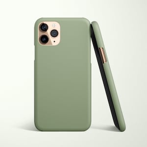 Custodia per telefono resistente con estetica minimalista verde salvia per iPhone 16 16e 15 14 13 12 Pro Max Samsung Galaxy S25 S24 S23 S22 S21 fe ultra pixel 9 8