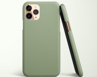 Sage Green Minimalist Aesthetic Tough Phone Case iPhone 16 16e 15 14 13 12 Pro Max Samsung Galaxy S25 S24 S23 S22 S21 fe ultra pixel 9 8