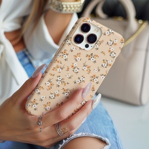 Aesthetic Floral Flower Fashion Phone Case | iPhone 16 16e 15 14 13 12 Pro Max Samsung Galaxy S25 S24 S23 S22 S21 fe ultra pixel 9 8 7 6 XL