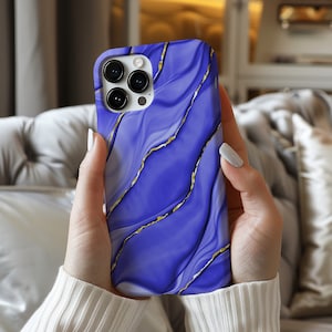 Purple Violet Marble Cute Phone Case Samsung Galaxy S25 S24 S23 S22 S21 fe Plus Ultra iPhone 16 16e 15 14 13 12 11 Pro Pixel 9 8 7 6 XR XS X