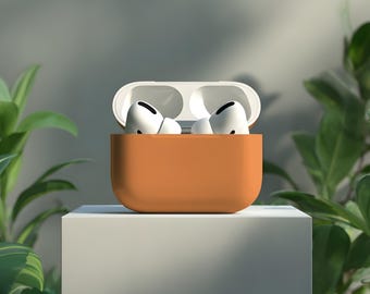 Gelb Orange Einzigartige AirPods 1 2 3 4 Pro Hülle Mit Schlüsselbund | Niedliche Kawaii Designer Apple AirPods der 1.2.3.4