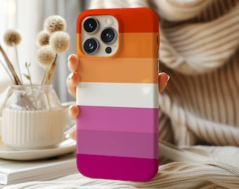 Lesbian Phone Case | Subtle Lesbian Pride Merch Gifts & Accessories | Queer owned Shops | Lesbian Girlfriend Gift | Lesbian Pride Flag