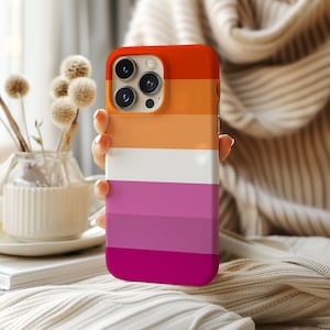 Lesbian Phone Case | Subtle Lesbian Pride Merch Gifts & Accessories | Queer owned Shops | Lesbian Girlfriend Gift | Lesbian Pride Flag