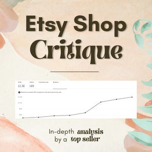 Etsy Shop Critique / Consultation | How to Sell on Etsy | Etsy Sellers Coaching Help | Etsy Business Audit | Selling on Etsy