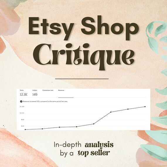 Etsy Shop Critique / Consultation | How to Sell on Etsy | Etsy Sellers Coaching Help | Etsy Business Audit | Selling on Etsy
