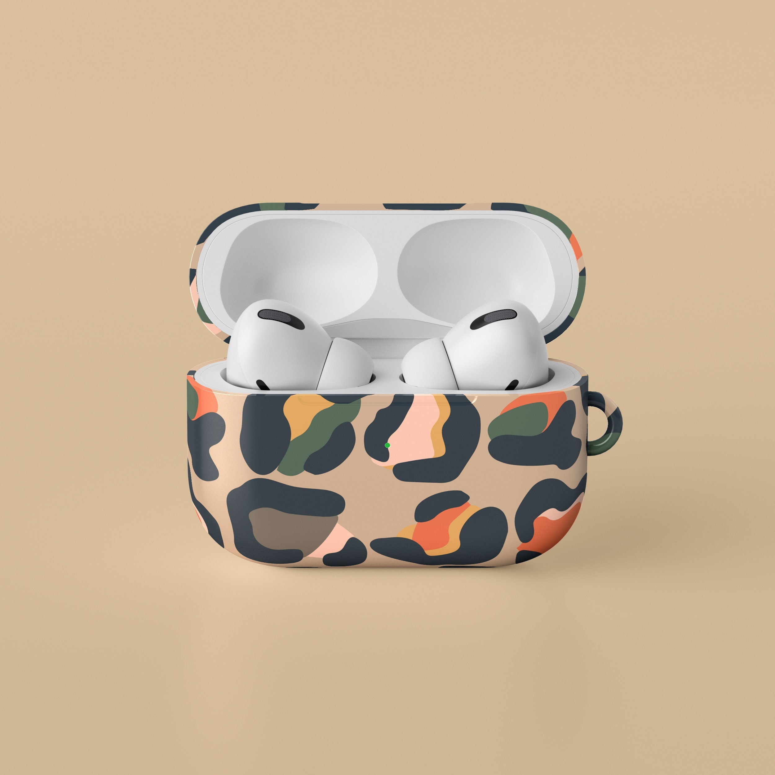 Beige Leopard Airpods Case Cute Luxury Designer Airpods 1 2 