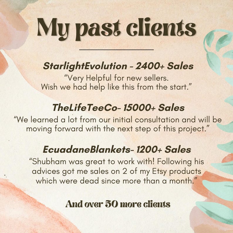 Etsy Shop Critique / Consultation | How to Sell on Etsy | Etsy Sellers Coaching Help | Etsy Business Audit | Selling on Etsy image 2