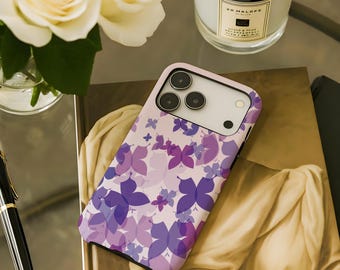 Etui na telefon Butterfly Kawaii Aesthetic Tough iPhone 17 Air 17e 16 16e 15 14 13 12 Pro Max Samsung Galaxy S26 S25 S24 S23 FE Ultra Pixel 10