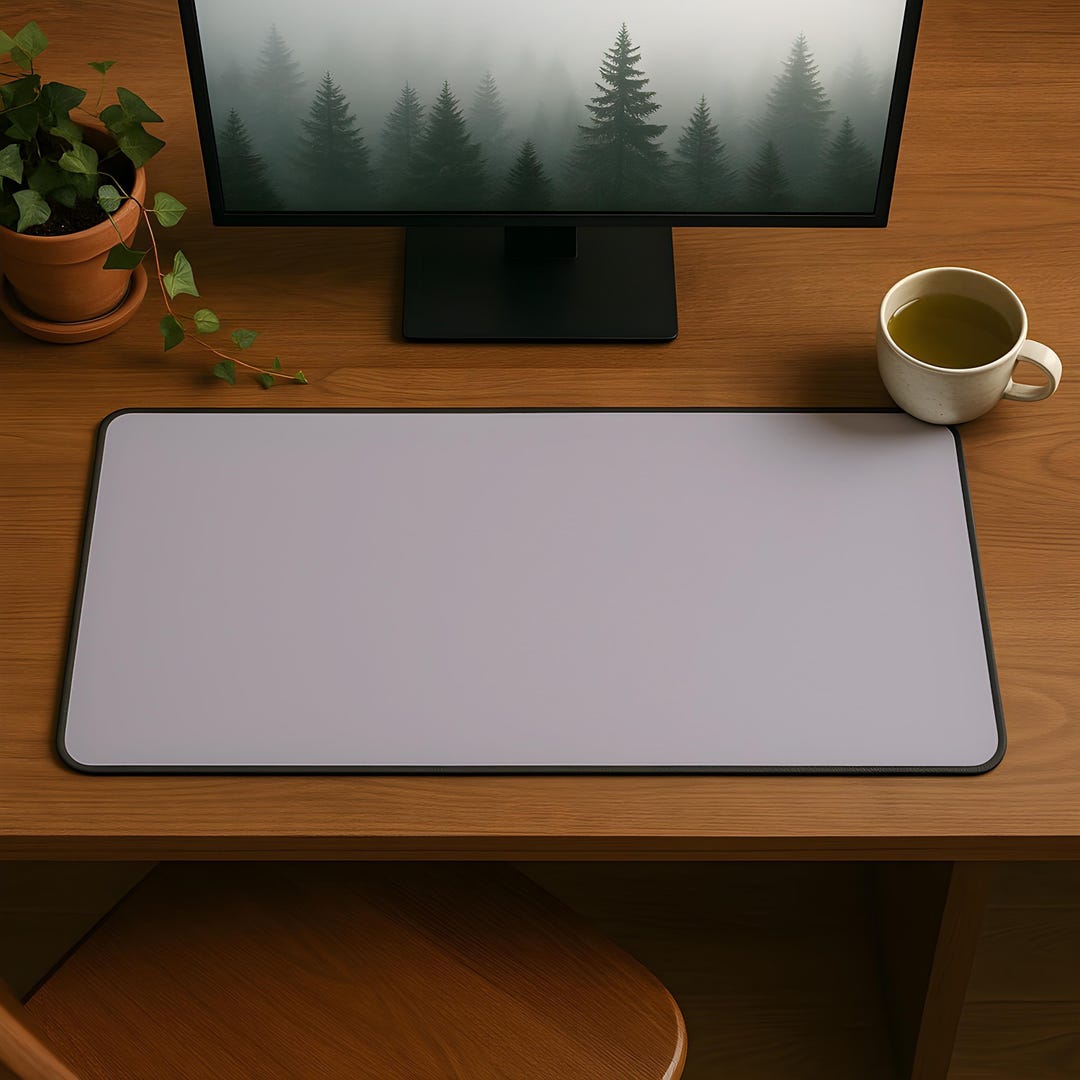 Lavender Purple Desk Mat | Aesthetic Gaming Desk Mat | Kawaii Cute ...
