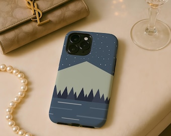 Etui na telefon Mountain Nature Kawaii Cute Tough iPhone 17 Air 17e 16 16e 15 14 13 12 Pro Max Samsung Galaxy S26 S25 S24 S23 FE Ultra Pixel 10