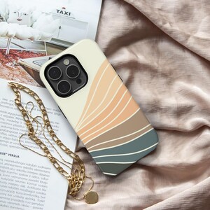Boho Mountain Art Ocean Beach Phone Case Samsung Galaxy S26 S25 S24 S23 fe Ultra Google Pixel 11 10 9a 9 xl iPhone 18 17 17e 16 15 Pro