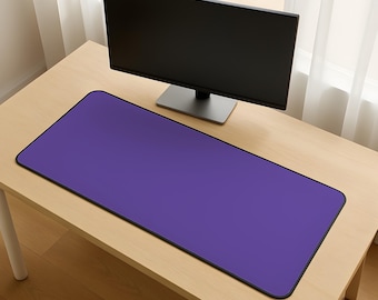 Purple Violet Desk Mat | Aesthetic Gaming Desk Mat | Kawaii Cute Unique Desk Mat | Large XXL Desk Pad | Computer Desktop Keyboard Mat